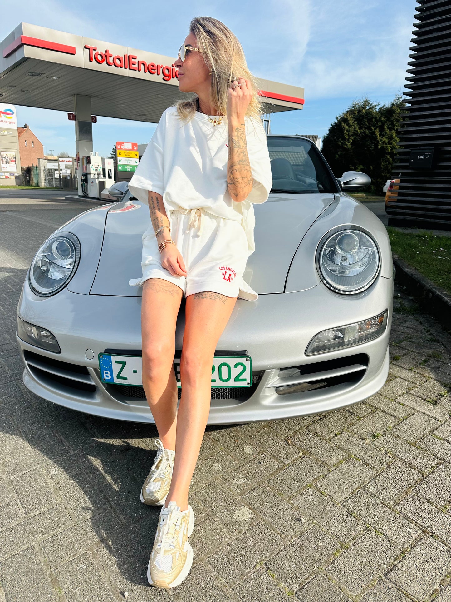 Jogging set with short - Have a nice day