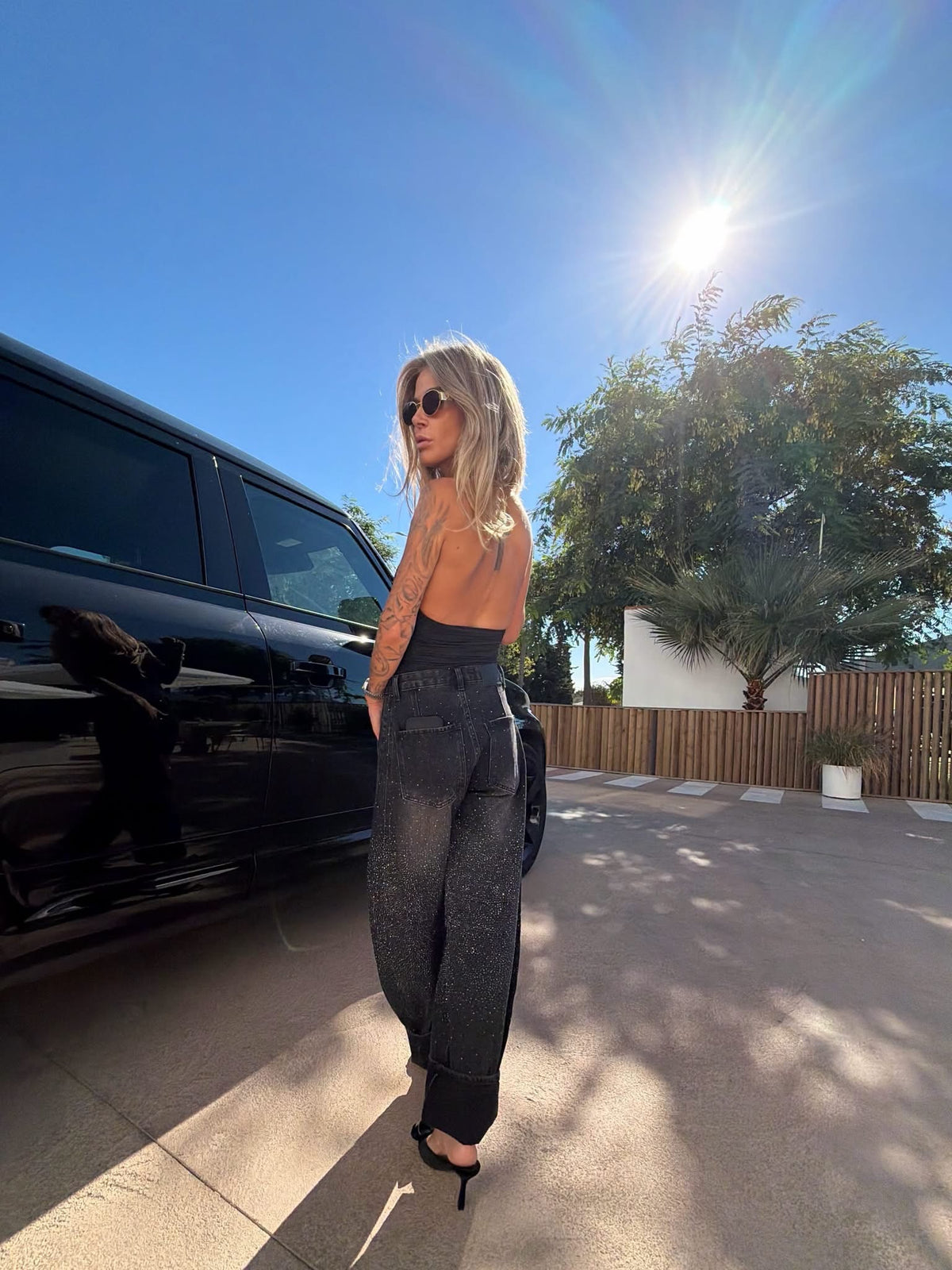 Glitterjeans dark grey